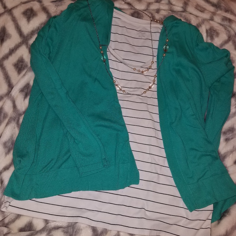 Teal Cardigan